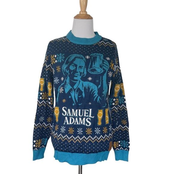 NWT Tipsy Elves Sam Adams Light up Christmas Sweater - Picture 1 of 7